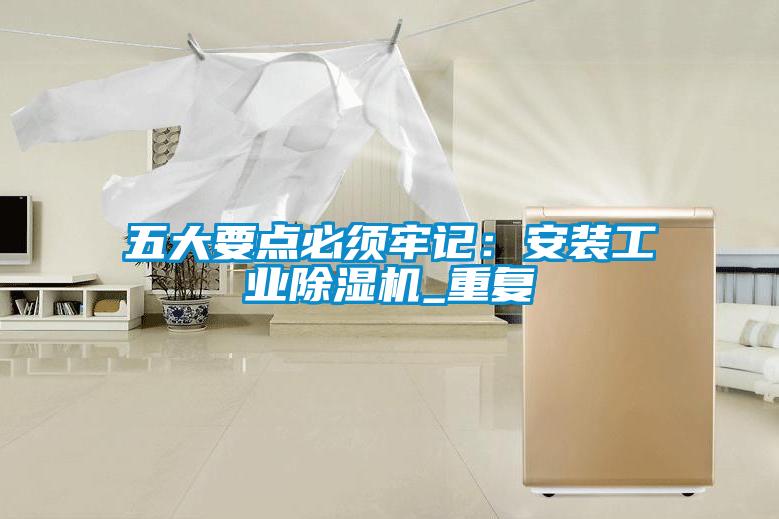 五大要點(diǎn)必須牢記:安裝工業(yè)除濕機(jī)_重復(fù)